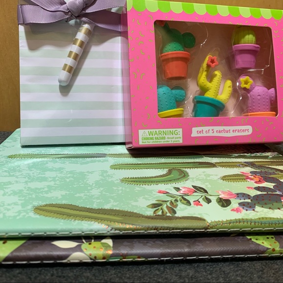 🌵 🎁 Gift Set Cactus Edition - Notebook/Eraser - Picture 2 of 8